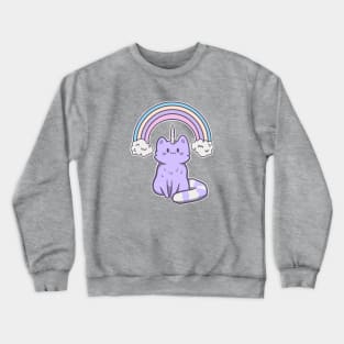 cute caticorn Crewneck Sweatshirt